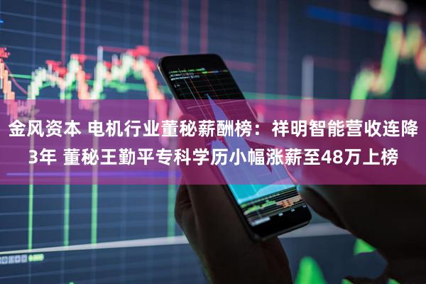 金风资本 电机行业董秘薪酬榜：祥明智能营收连降3年 董秘王勤平专科学历小幅涨薪至48万上榜