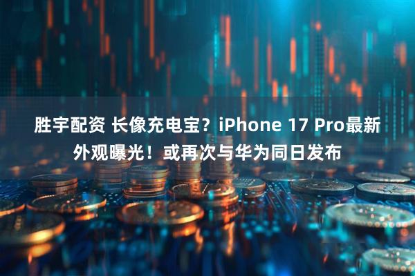 胜宇配资 长像充电宝？iPhone 17 Pro最新外观曝光！或再次与华为同日发布