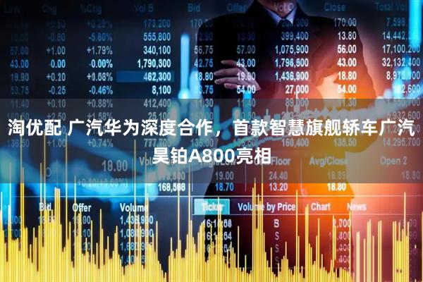 淘优配 广汽华为深度合作，首款智慧旗舰轿车广汽昊铂A800亮相