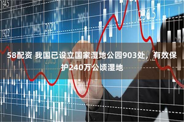 58配资 我国已设立国家湿地公园903处，有效保护240万公顷湿地