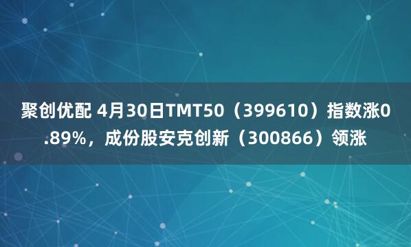聚创优配 4月30日TMT50（399610）指数涨0.89%，成份股安克创新（300866）领涨